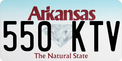 AR license plate 550KTV