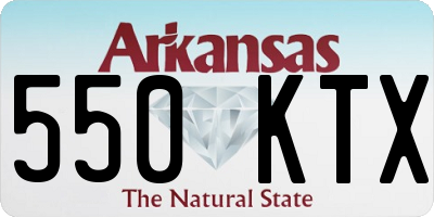 AR license plate 550KTX
