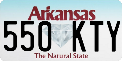 AR license plate 550KTY