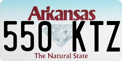 AR license plate 550KTZ