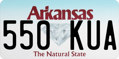 AR license plate 550KUA