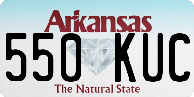 AR license plate 550KUC