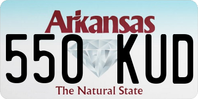 AR license plate 550KUD