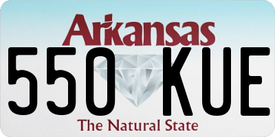 AR license plate 550KUE
