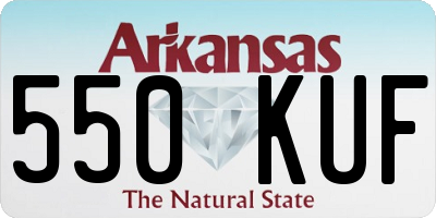 AR license plate 550KUF