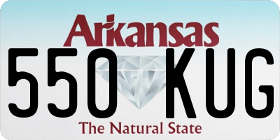AR license plate 550KUG