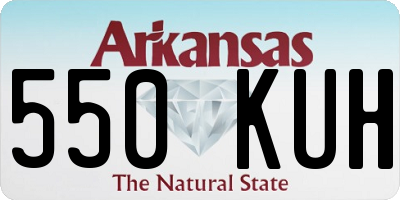 AR license plate 550KUH