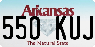 AR license plate 550KUJ