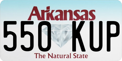 AR license plate 550KUP