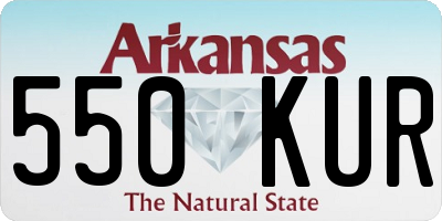AR license plate 550KUR