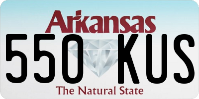 AR license plate 550KUS