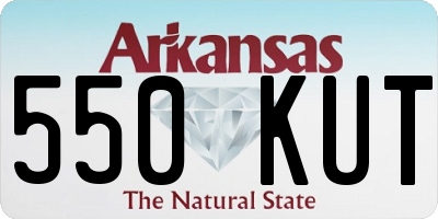 AR license plate 550KUT