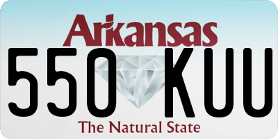 AR license plate 550KUU