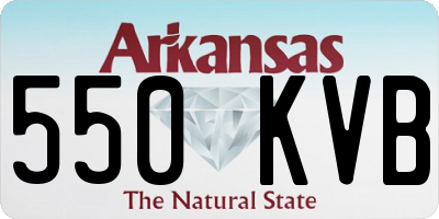 AR license plate 550KVB
