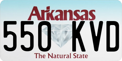 AR license plate 550KVD