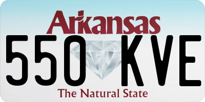 AR license plate 550KVE