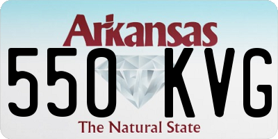 AR license plate 550KVG