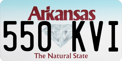 AR license plate 550KVI