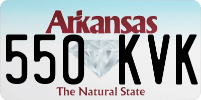 AR license plate 550KVK