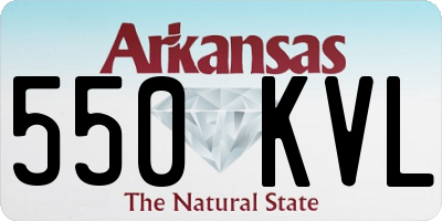 AR license plate 550KVL