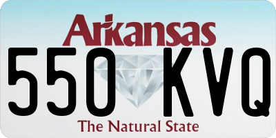AR license plate 550KVQ