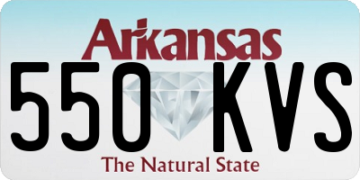 AR license plate 550KVS
