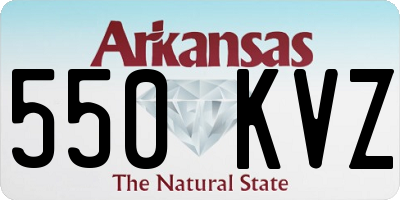 AR license plate 550KVZ