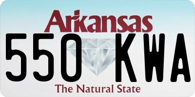 AR license plate 550KWA