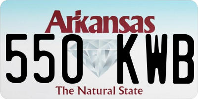 AR license plate 550KWB