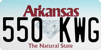 AR license plate 550KWG