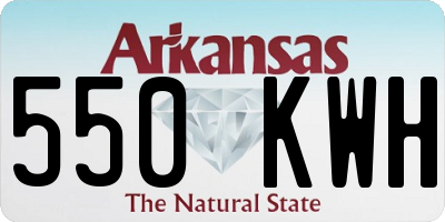 AR license plate 550KWH