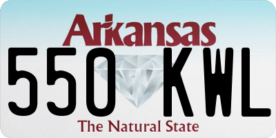 AR license plate 550KWL