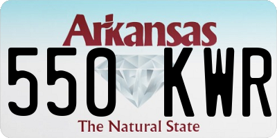 AR license plate 550KWR