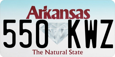 AR license plate 550KWZ