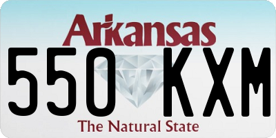 AR license plate 550KXM