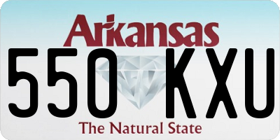 AR license plate 550KXU