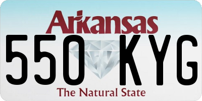 AR license plate 550KYG