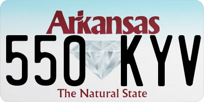 AR license plate 550KYV