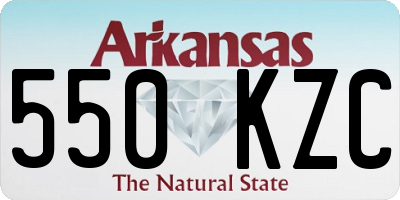 AR license plate 550KZC