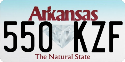 AR license plate 550KZF