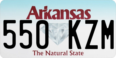 AR license plate 550KZM
