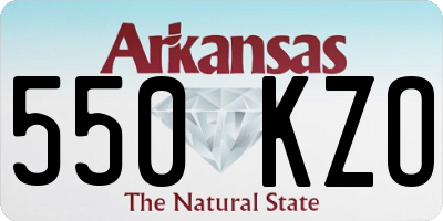AR license plate 550KZO