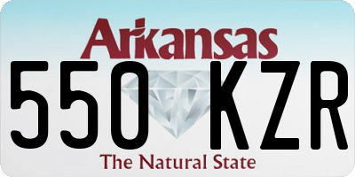 AR license plate 550KZR