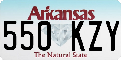 AR license plate 550KZY