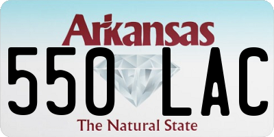 AR license plate 550LAC
