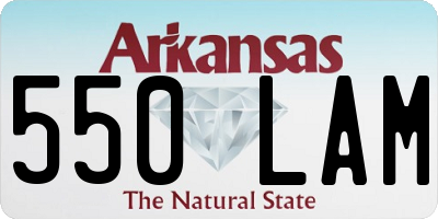 AR license plate 550LAM