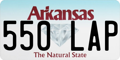 AR license plate 550LAP