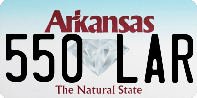AR license plate 550LAR