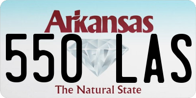 AR license plate 550LAS