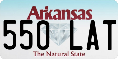 AR license plate 550LAT